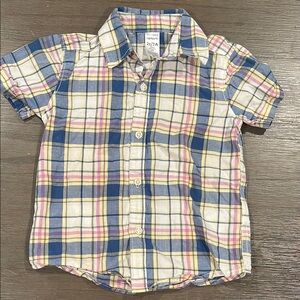Carter's Blue and Pink Plaid Kids Shirt
